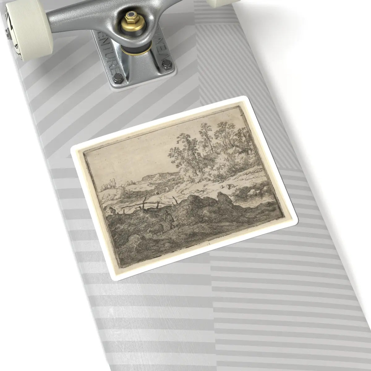 SKU:TSS-STICK-LLRVN-6X6-93 Sizes:6" × 6" Types:White