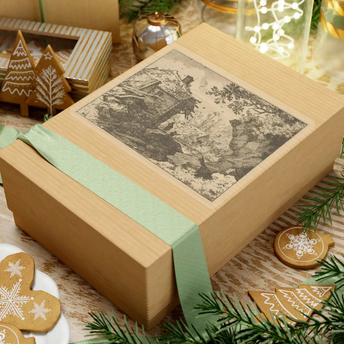 SKU:TSS-STICK-LLRVN-6X6-13T2F Sizes:6" × 6" Types:Transparent