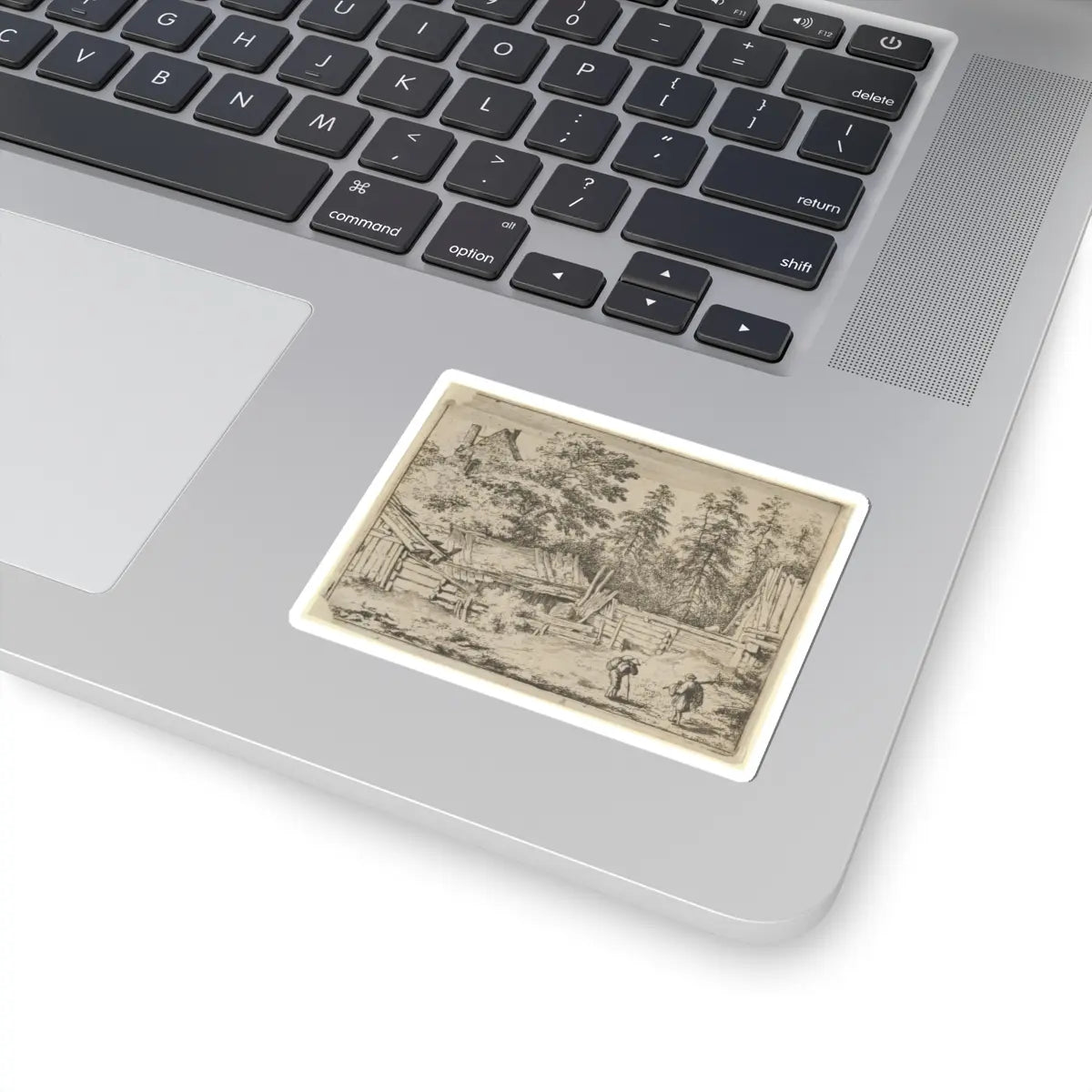 SKU:TSS-STICK-LLRVN-3X3-101 Sizes:3" × 3" Types:White