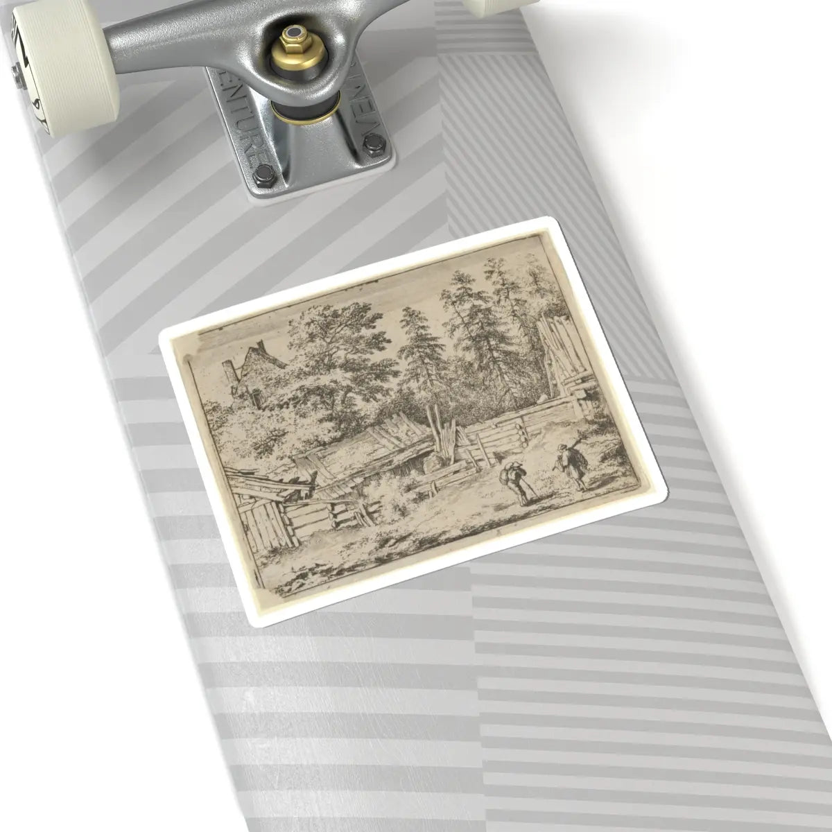 SKU:TSS-STICK-LLRVN-6X6-101 Sizes:6" × 6" Types:White