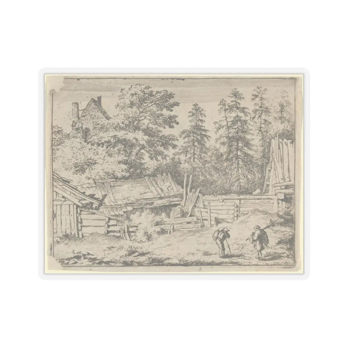 SKU:TSS-STICK-LLRVN-6X6-13T2H Sizes:6" × 6" Types:Transparent