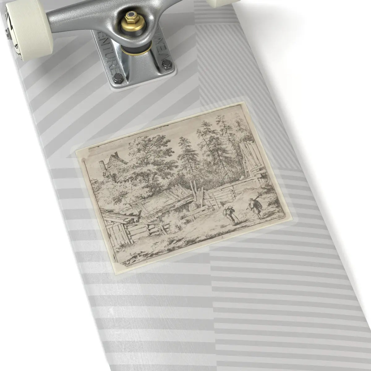 SKU:TSS-STICK-LLRVN-6X6-13T2H Sizes:6" × 6" Types:Transparent