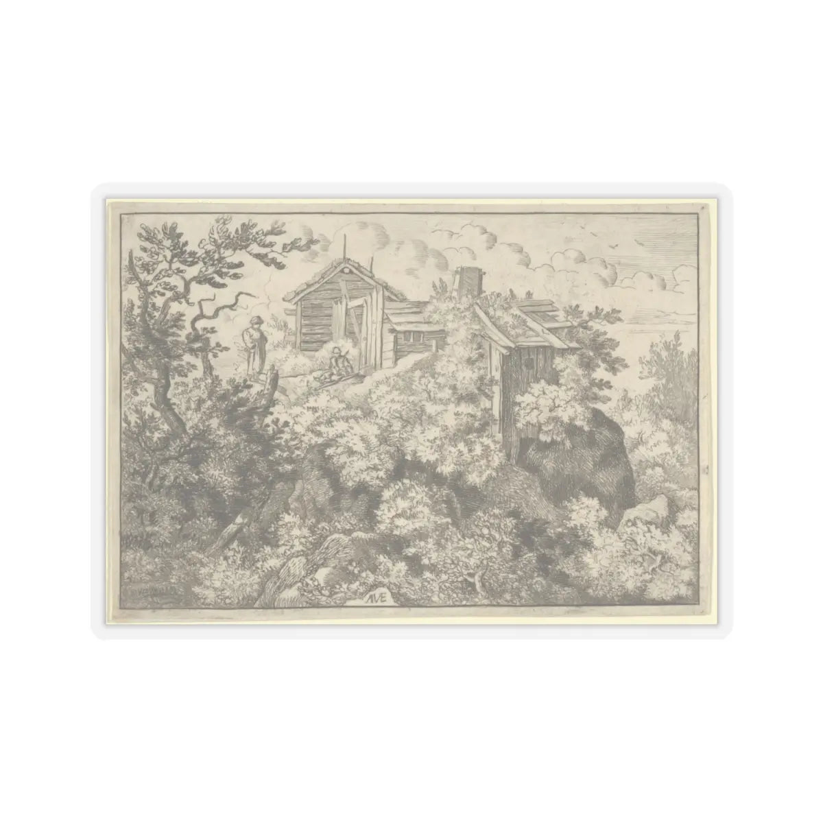 SKU:TSS-STICK-LLRVN-4X4-13T2I Sizes:4" × 4" Types:Transparent