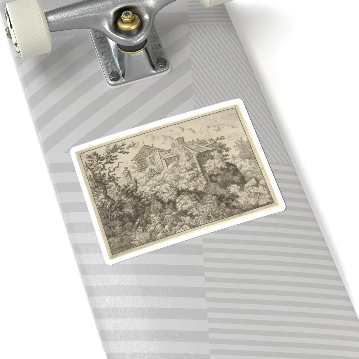SKU:TSS-STICK-LLRVN-6X6-102 Sizes:6" × 6" Types:White