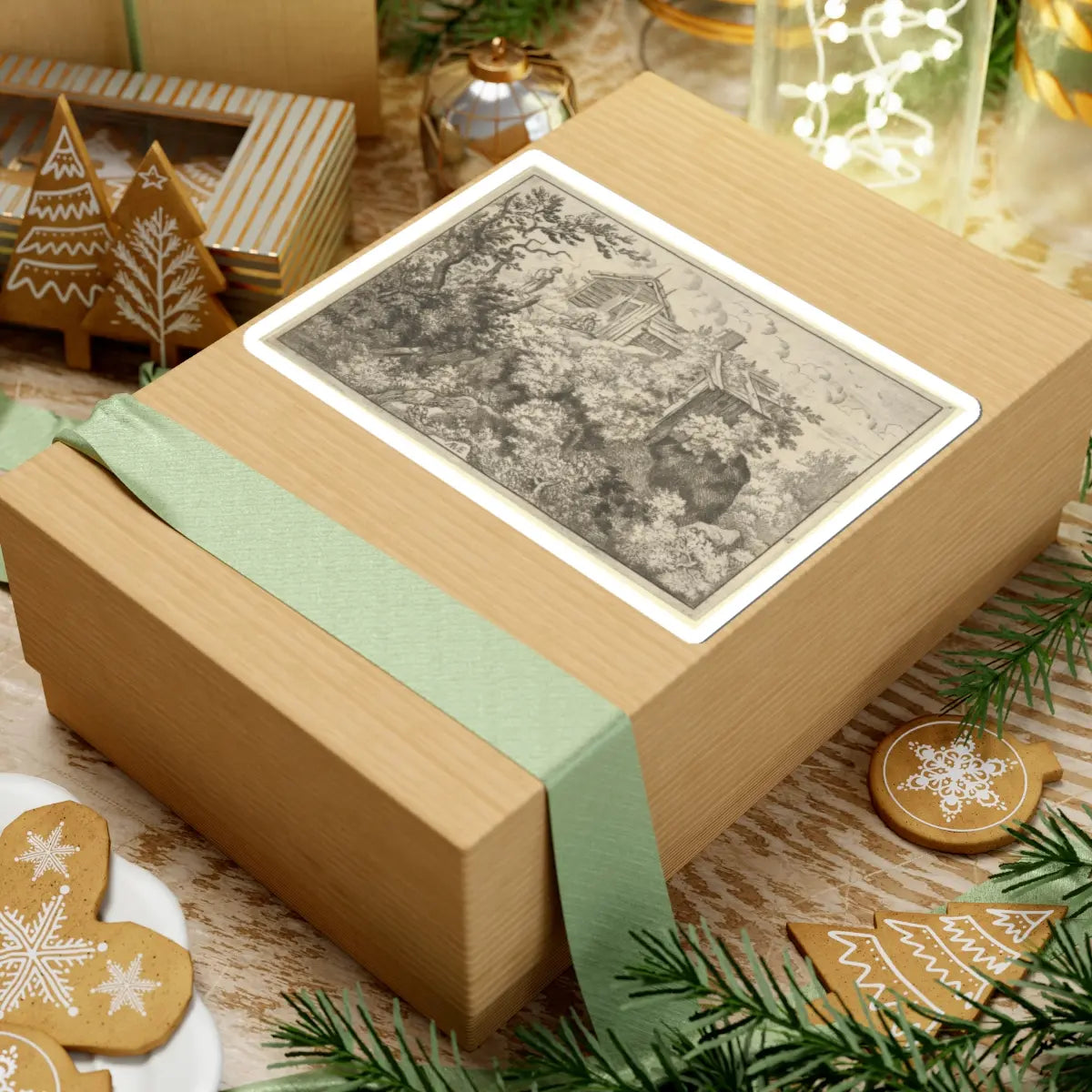 SKU:TSS-STICK-LLRVN-6X6-102 Sizes:6" × 6" Types:White