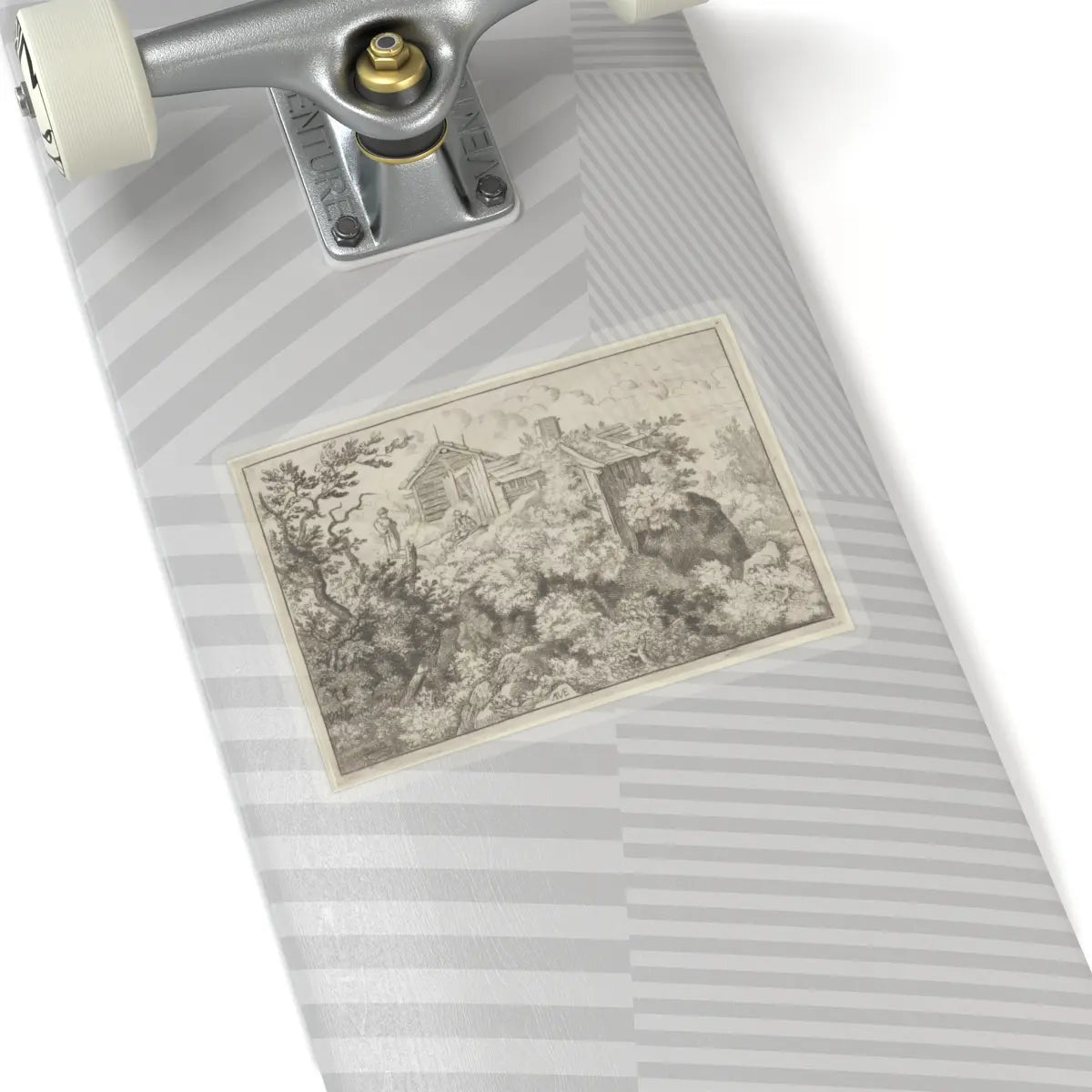 SKU:TSS-STICK-LLRVN-6X6-13T2I Sizes:6" × 6" Types:Transparent