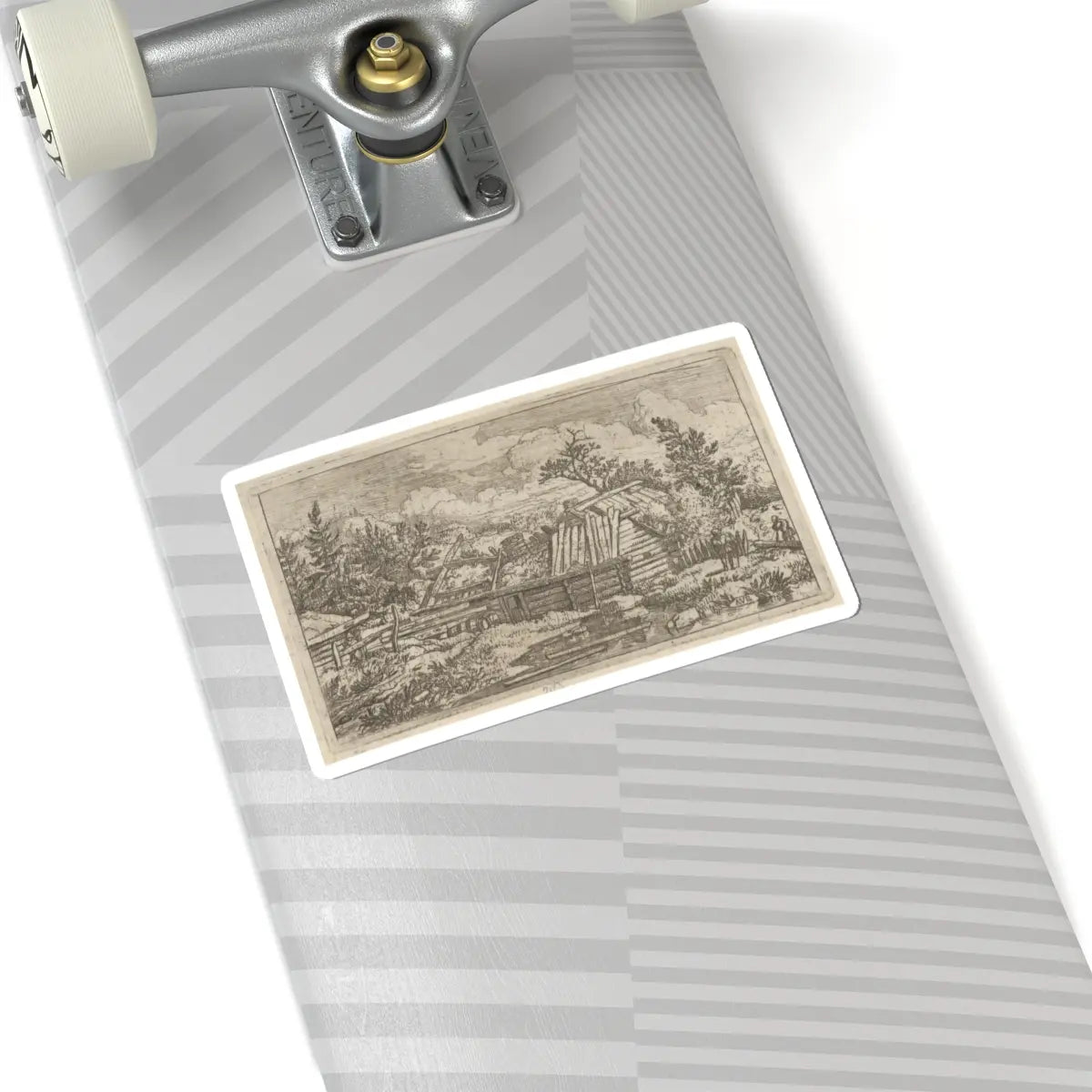SKU:TSS-STICK-LLRVN-6X6-108 Sizes:6" × 6" Types:White
