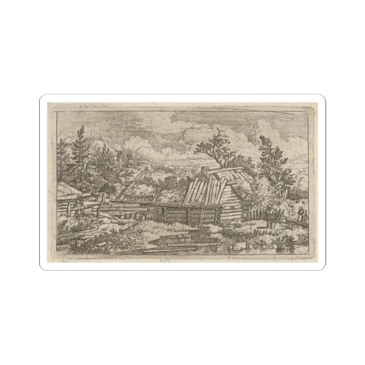 SKU:TSS-STICK-LLRVN-6X6-108 Sizes:6" × 6" Types:White