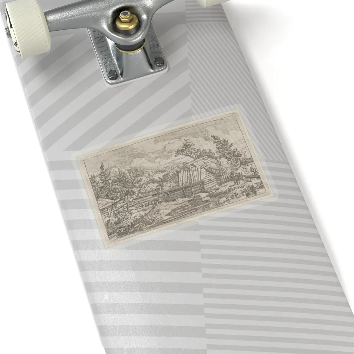 SKU:TSS-STICK-LLRVN-6X6-13T2O Sizes:6" × 6" Types:Transparent