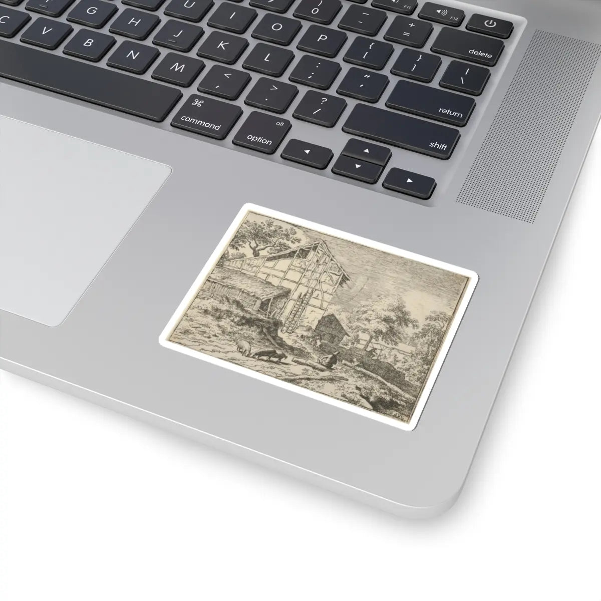 SKU:TSS-STICK-LLRVN-3X3-112 Sizes:3" × 3" Types:White