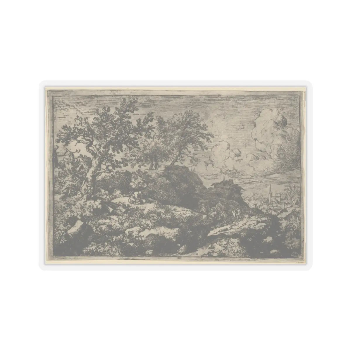 SKU:TSS-STICK-LLRVN-6X6-13T2U Sizes:6" × 6" Types:Transparent