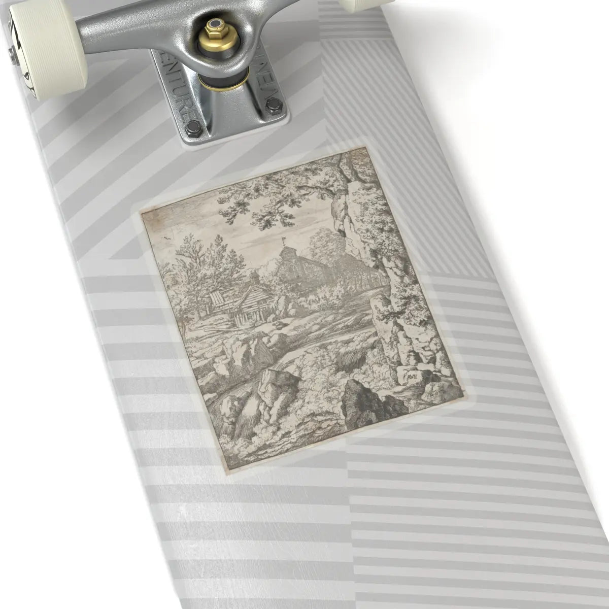 SKU:TSS-STICK-LLRVN-6X6-13T2W Sizes:6" × 6" Types:Transparent