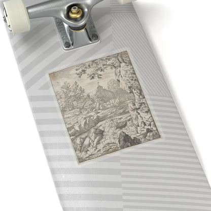 SKU:TSS-STICK-LLRVN-6X6-13T2W Sizes:6" × 6" Types:Transparent