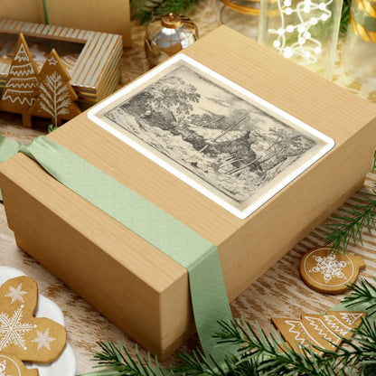 SKU:TSS-STICK-LLRVN-6X6-119 Sizes:6" × 6" Types:White
