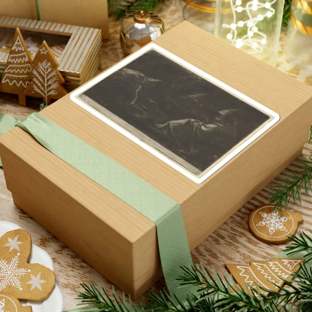 SKU:TSS-STICK-LLRVN-6X6-125 Sizes:6" × 6" Types:White