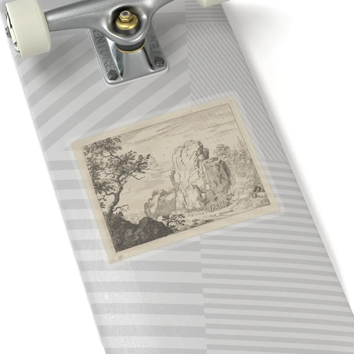 SKU:TSS-STICK-LLRVN-6X6-13TML Sizes:6" × 6" Types:Transparent