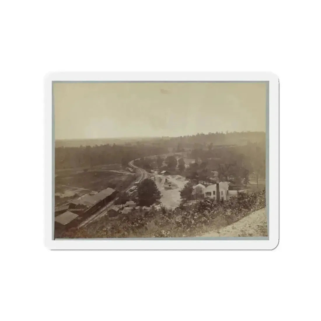 Allatoona Pass, Ga. Looking South (U.S. Civil War) Refrigerator Magnet 2 Inch Die-Cut - The Sticker Space