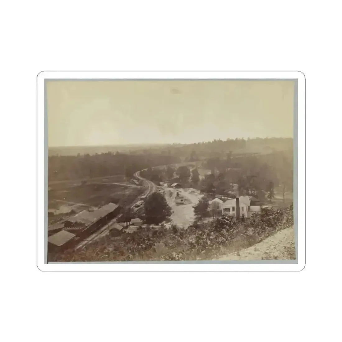 Allatoona Pass, Ga. Looking South (U.S. Civil War) STICKER Vinyl Kiss-Cut Decal 2 Inch White - The Sticker Space