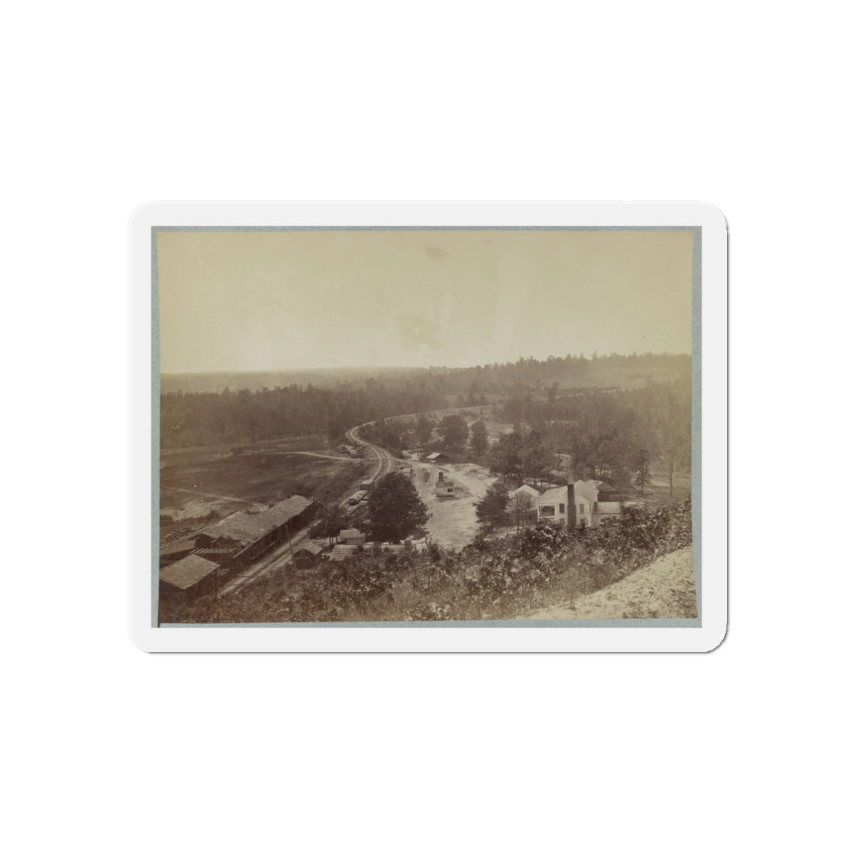 Allatoona Pass, Ga. Looking South (U.S. Civil War) Refrigerator Magnet-3" x 3"-The Sticker Space