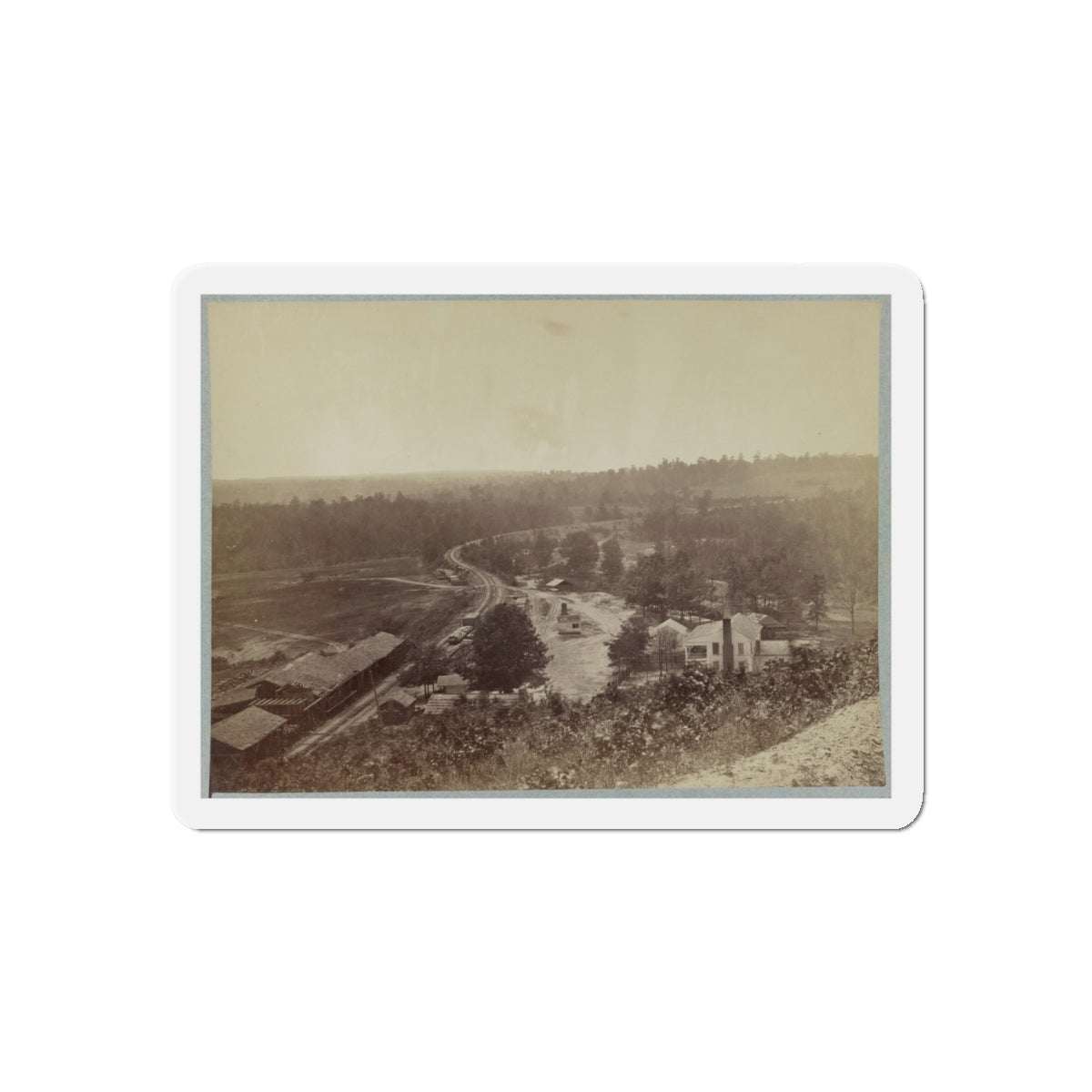 Allatoona Pass, Ga. Looking South (U.S. Civil War) Refrigerator Magnet-4" x 4"-The Sticker Space