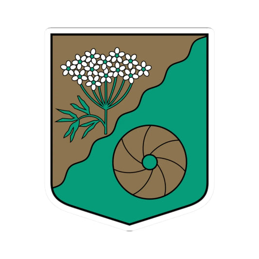 Allažu pagasta ģerbonis (Latvia) (Coat of Arms) STICKER Vinyl Kiss-Cut Decal 2 Inch White - The Sticker Space