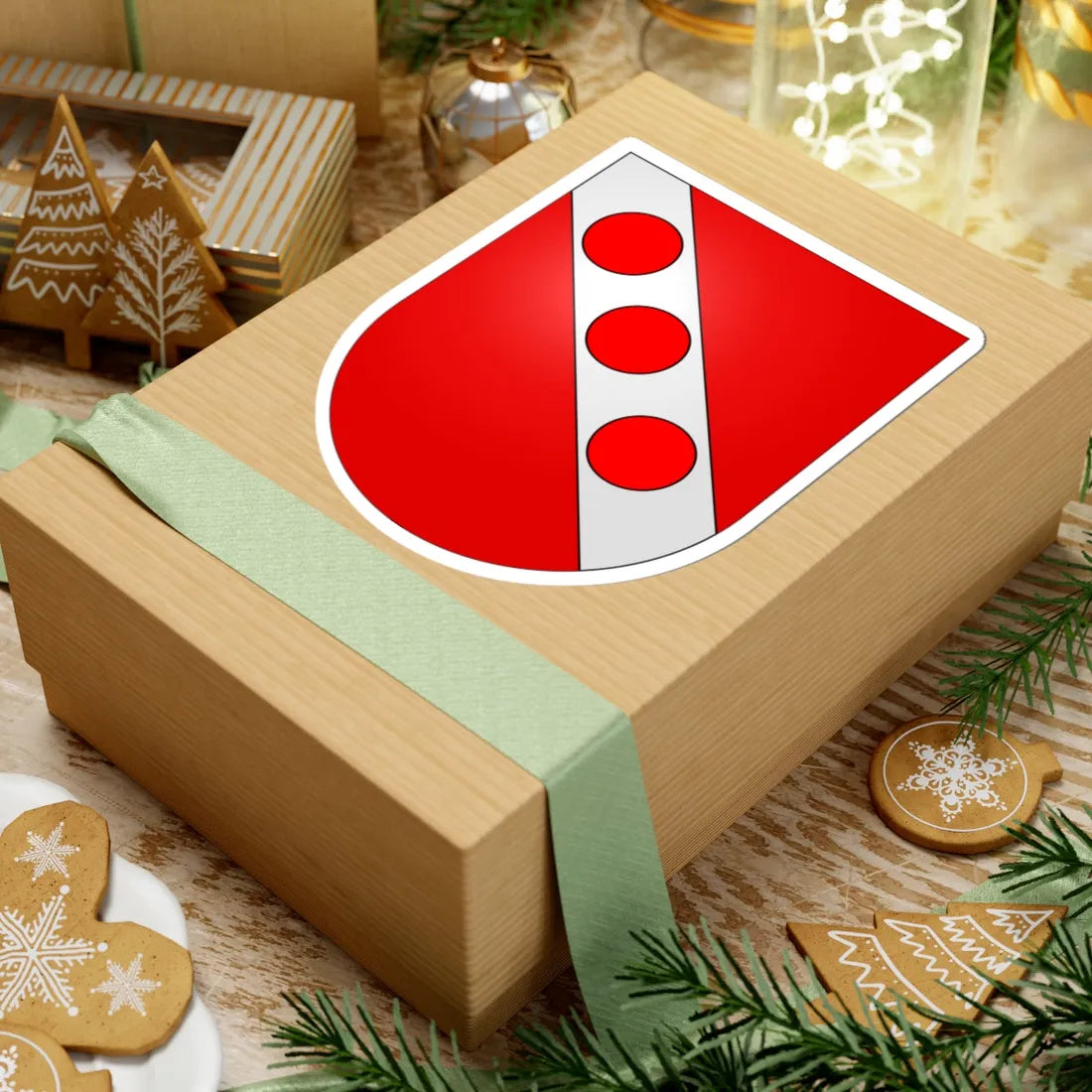 Alle-coat of arms (Switzerland) (Coat of Arms) STICKER Vinyl Kiss-Cut Decal - The Sticker Space