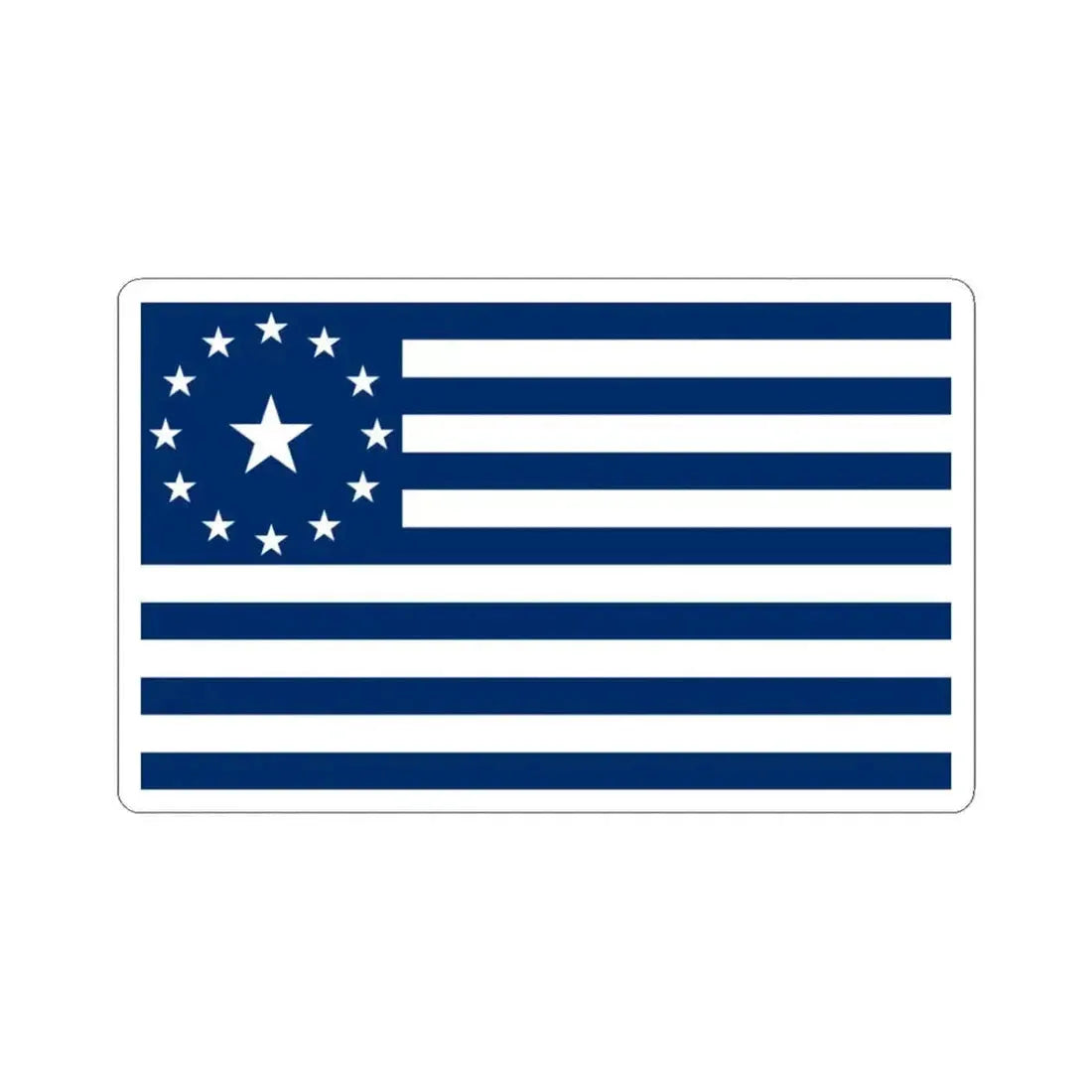 Alleged Mormon flag 1877 (United States) STICKER Vinyl Kiss-Cut Decal 3 Inch White - The Sticker Space