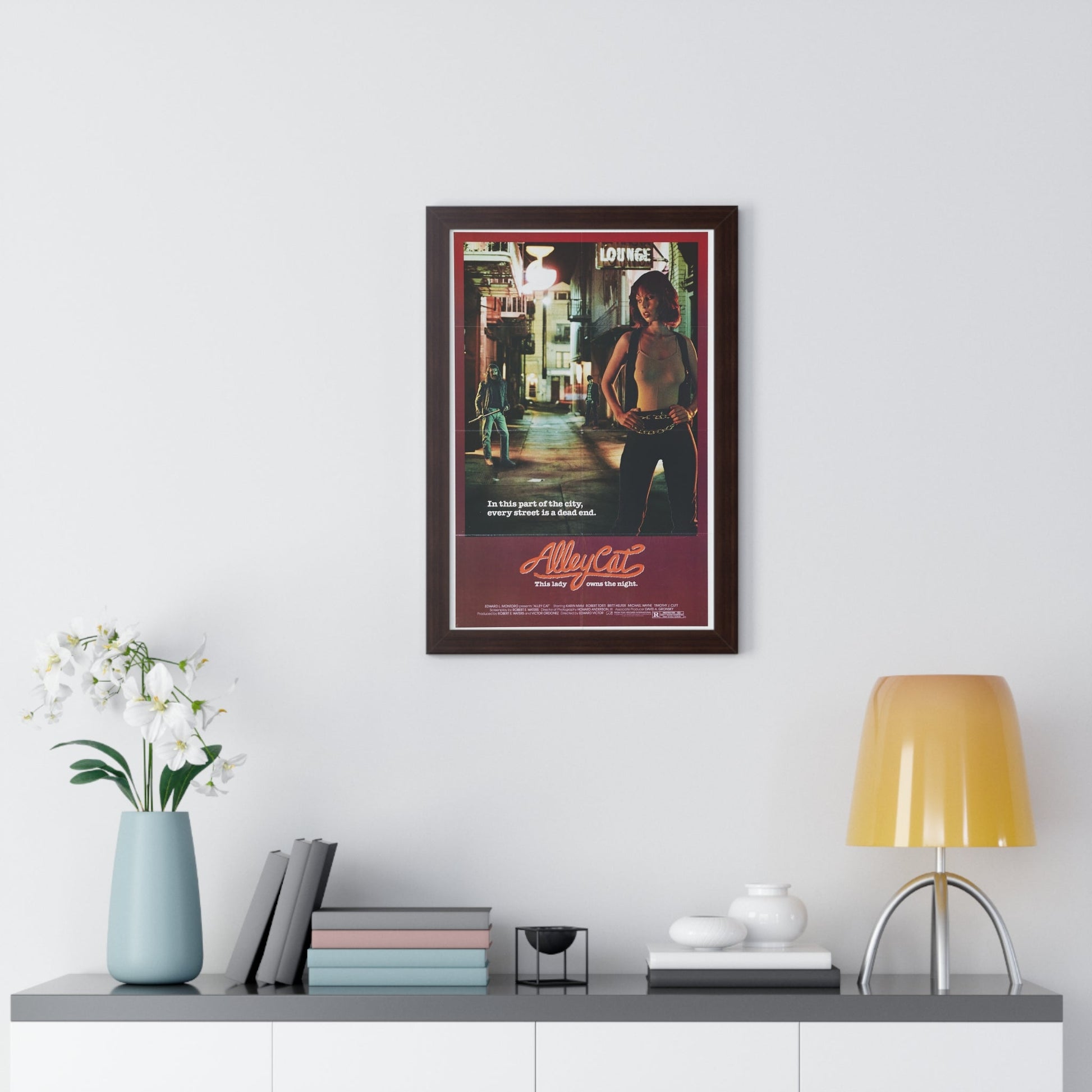 ALLEY CAT 1984 - Framed Movie Poster-The Sticker Space