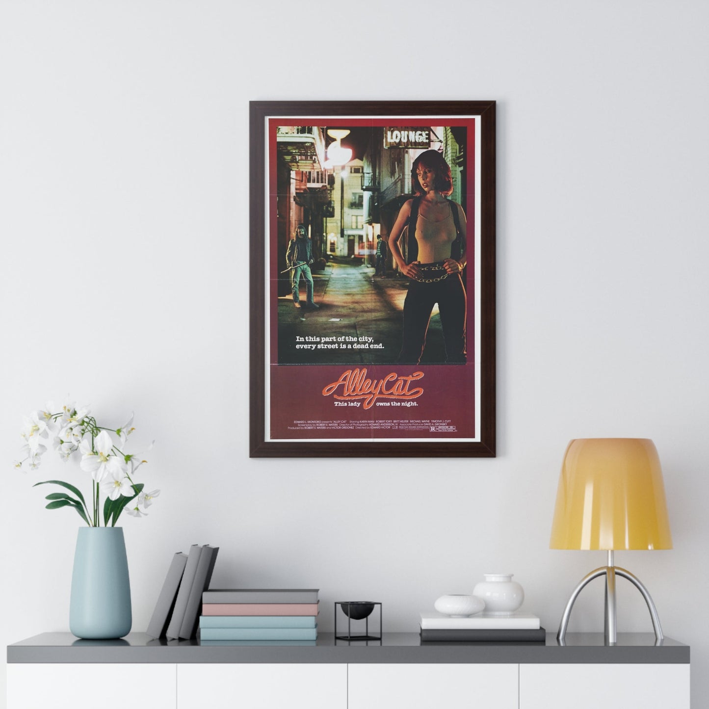 ALLEY CAT 1984 - Framed Movie Poster-The Sticker Space