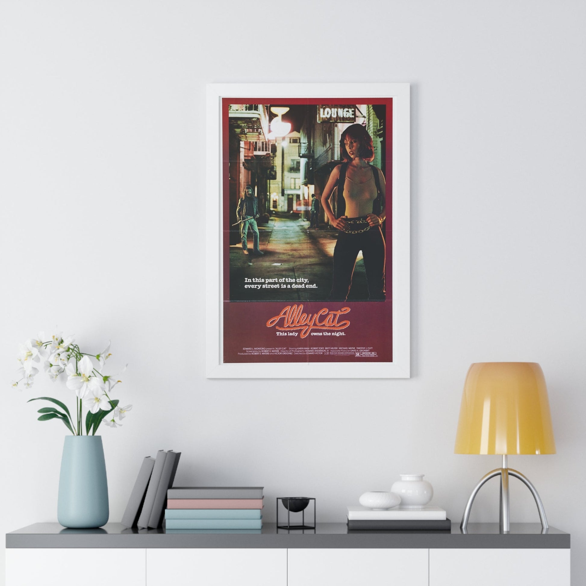 ALLEY CAT 1984 - Framed Movie Poster-The Sticker Space