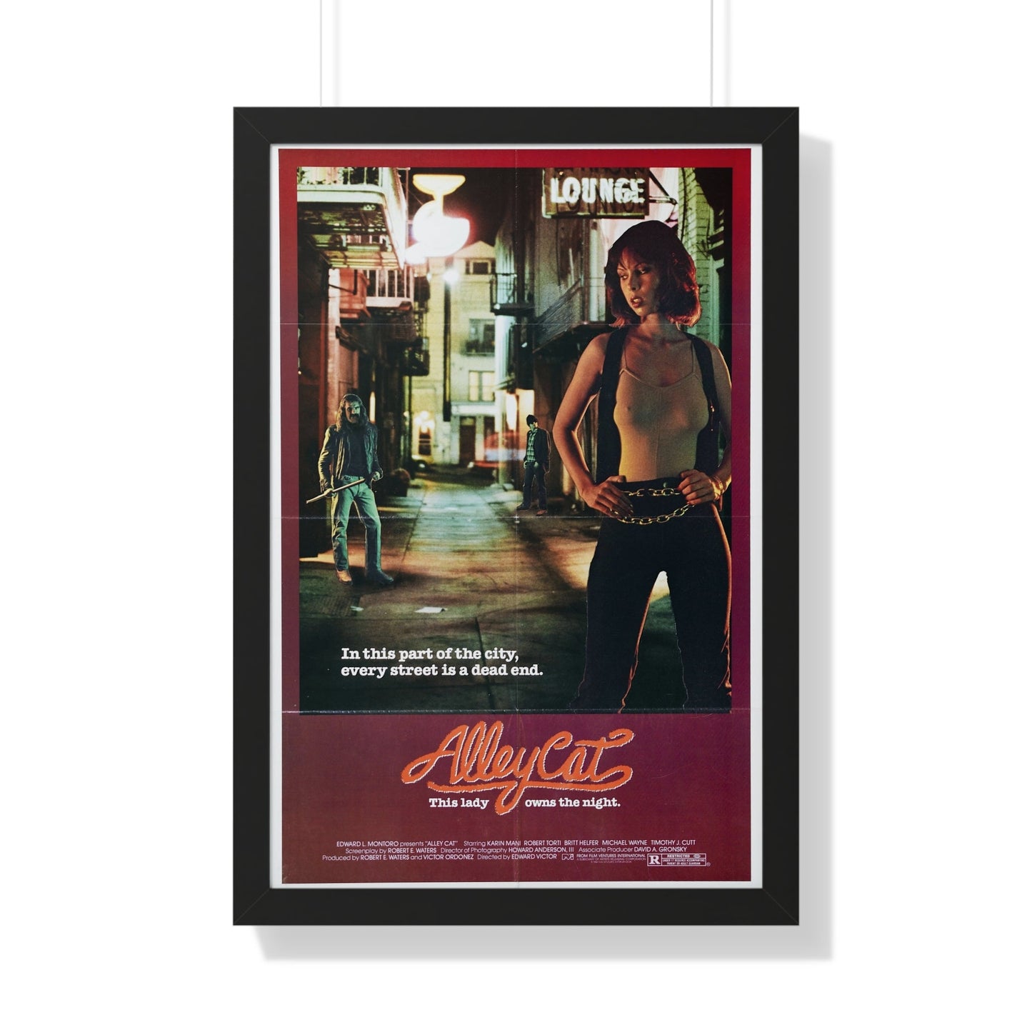 ALLEY CAT 1984 - Framed Movie Poster-20" x 30"-The Sticker Space