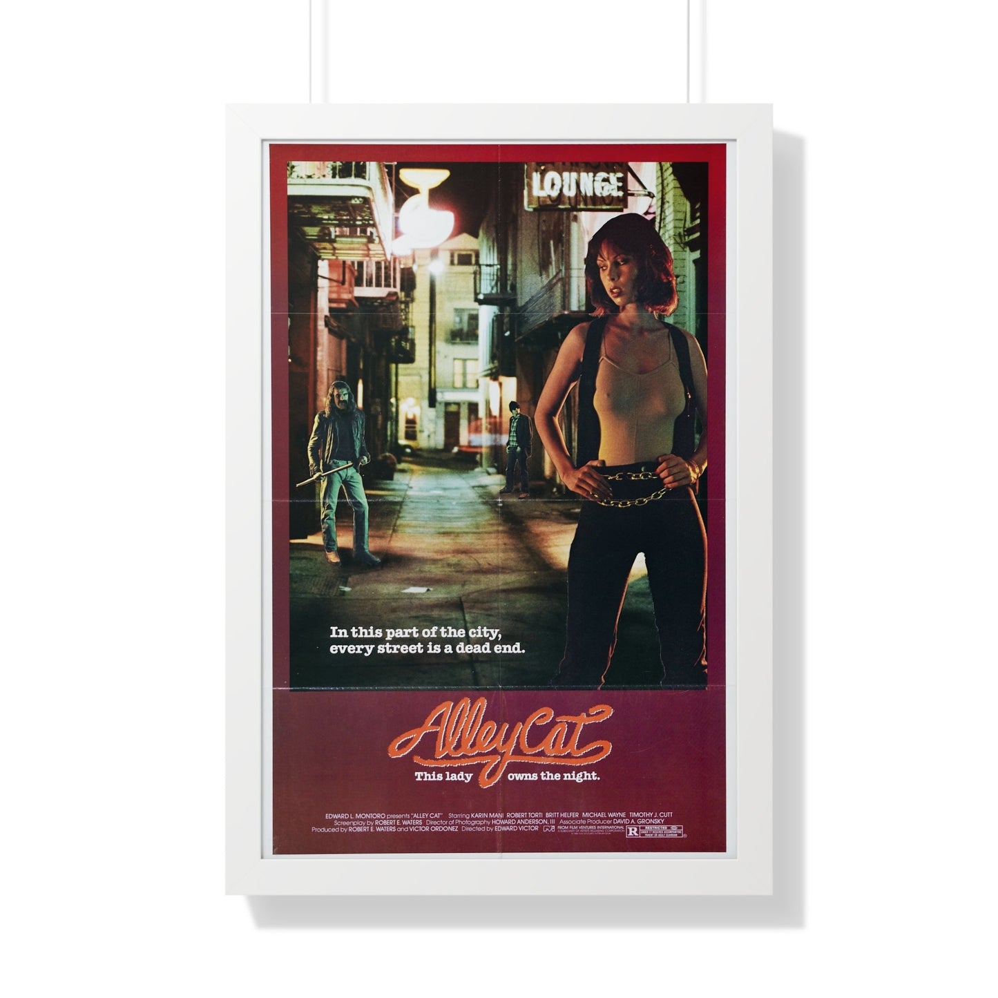 ALLEY CAT 1984 - Framed Movie Poster-20" x 30"-The Sticker Space