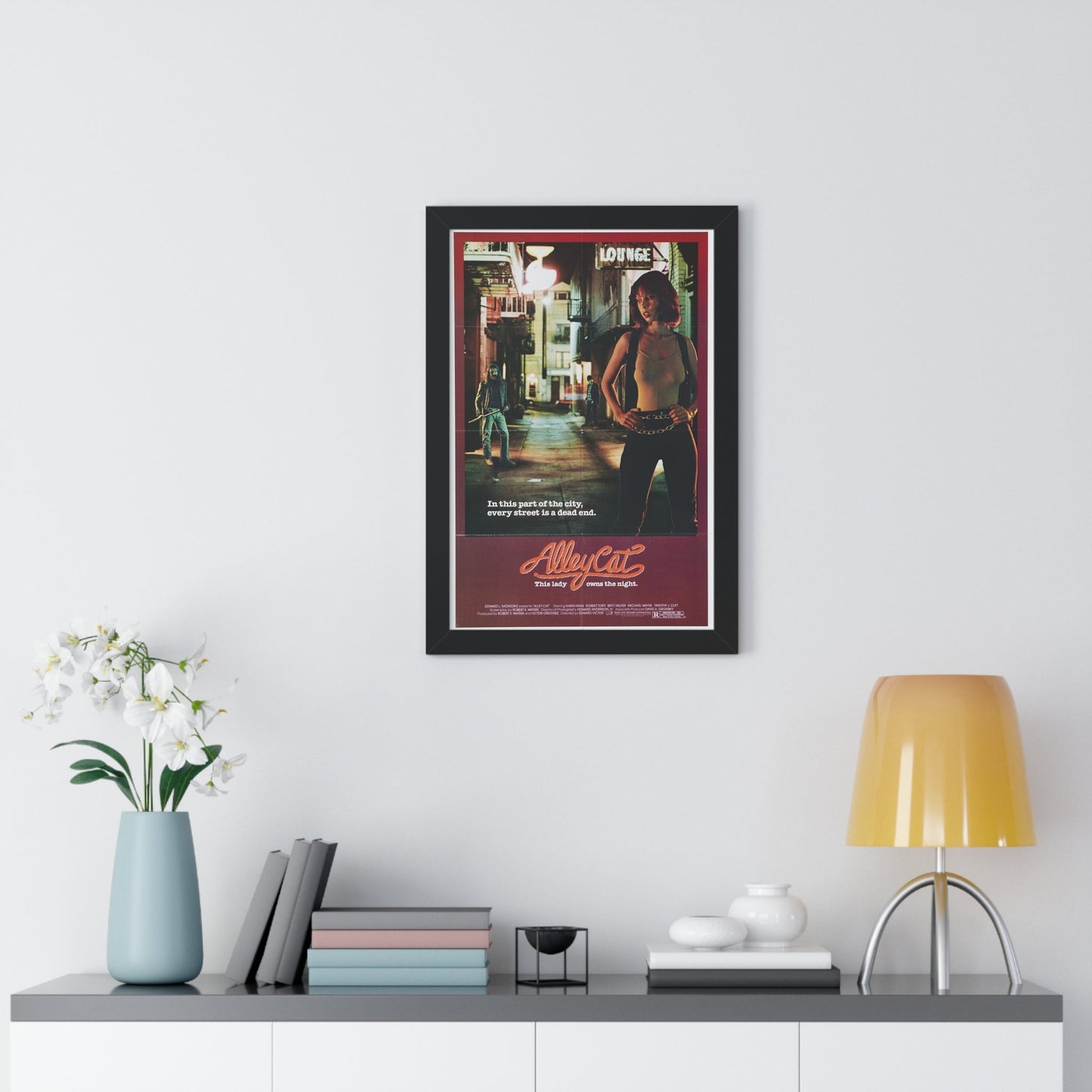 ALLEY CAT 1984 - Framed Movie Poster-The Sticker Space