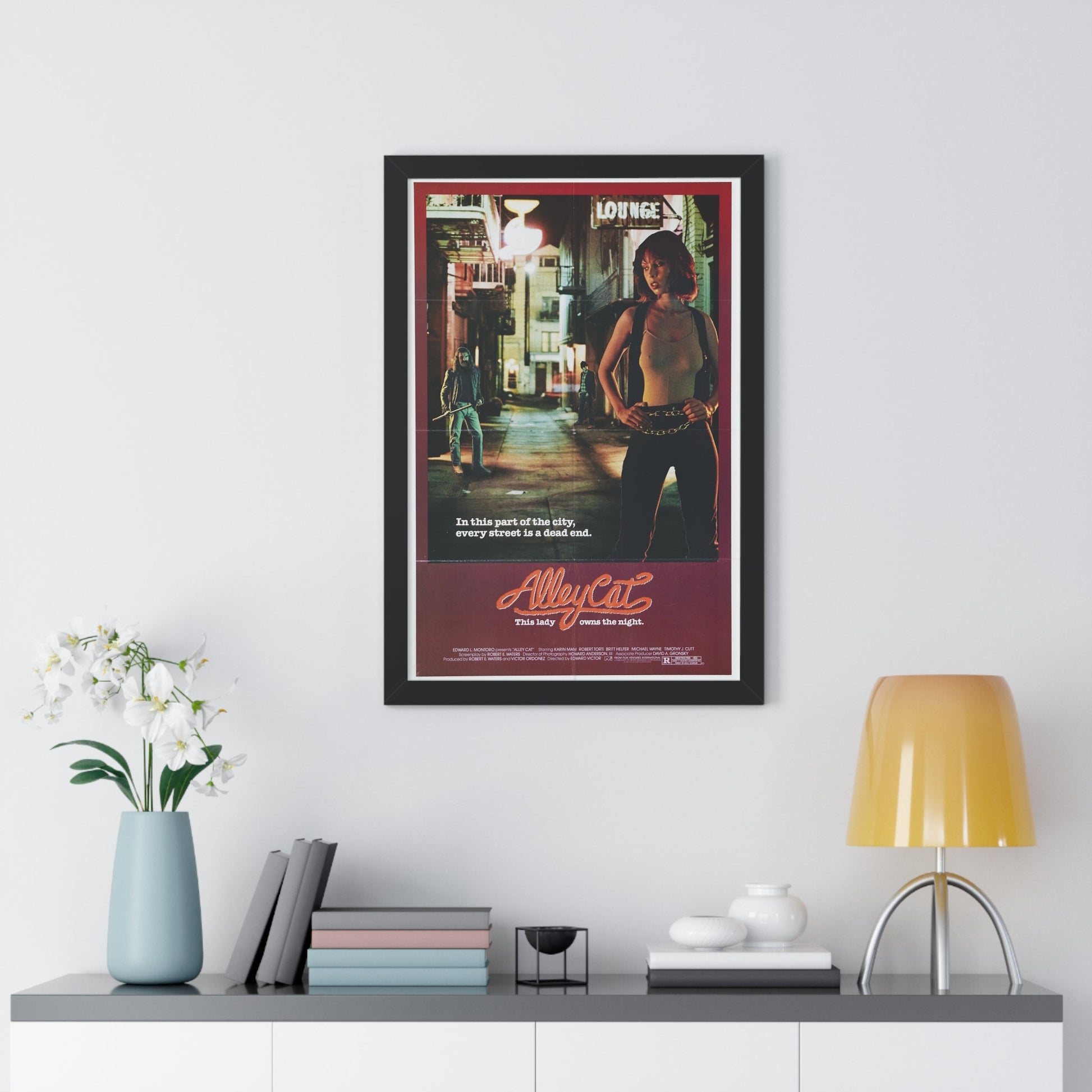 ALLEY CAT 1984 - Framed Movie Poster-The Sticker Space