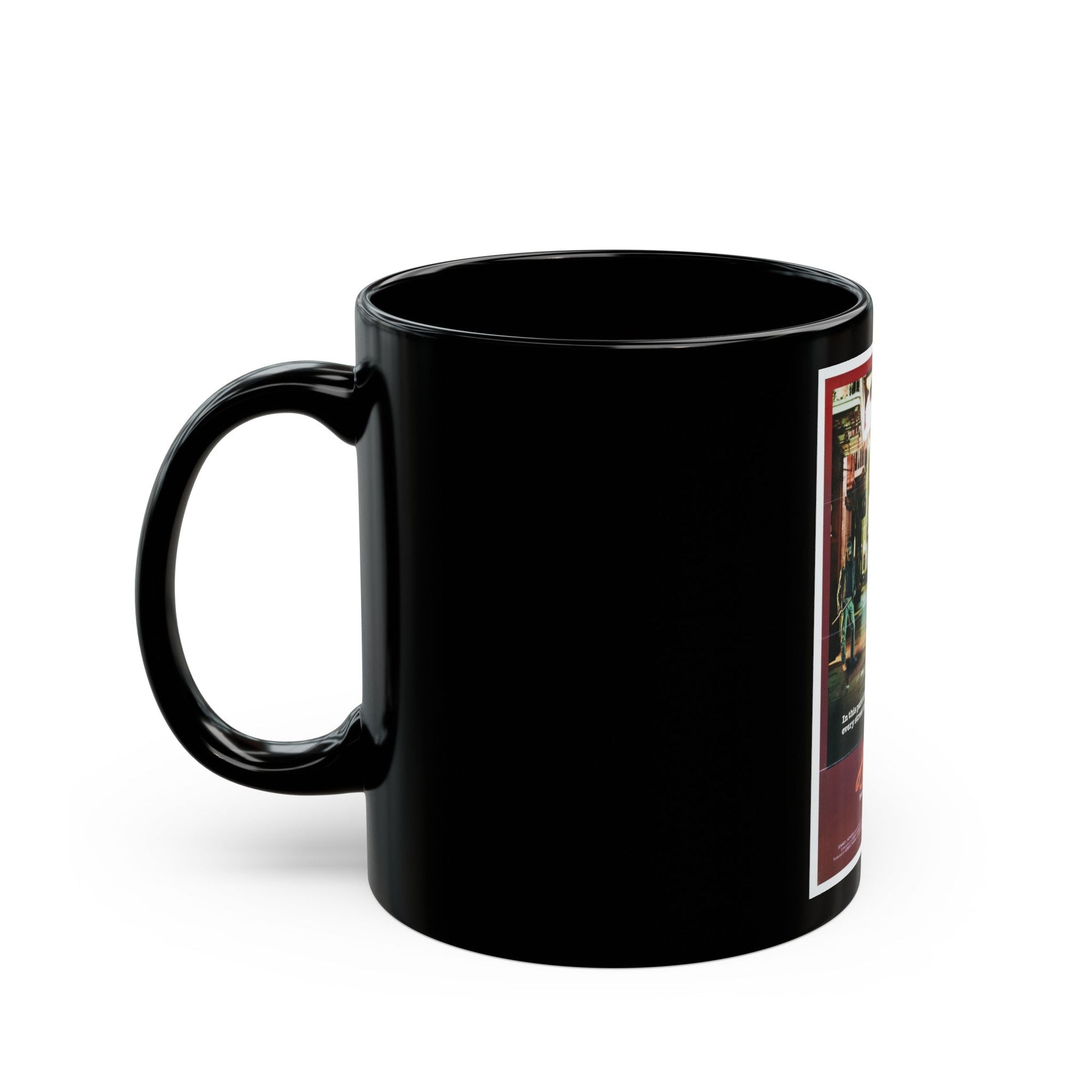 ALLEY CAT 1984 Movie Poster - Black Coffee Mug-The Sticker Space