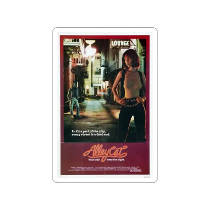 ALLEY CAT 1984 Movie Poster STICKER Vinyl Die-Cut Decal - The Sticker Space