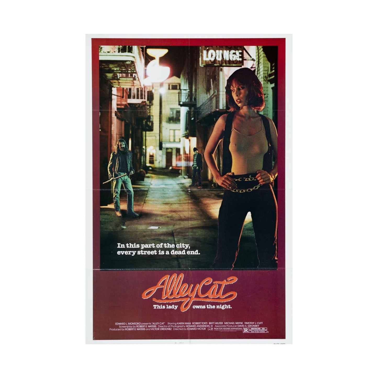 ALLEY CAT 1984 - Paper Movie Poster-The Sticker Space