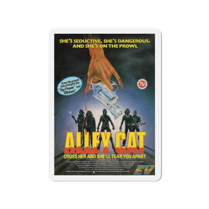 ALLEY CAT (2) 1984 Movie Poster - Die-Cut Magnet-3" x 3"-The Sticker Space