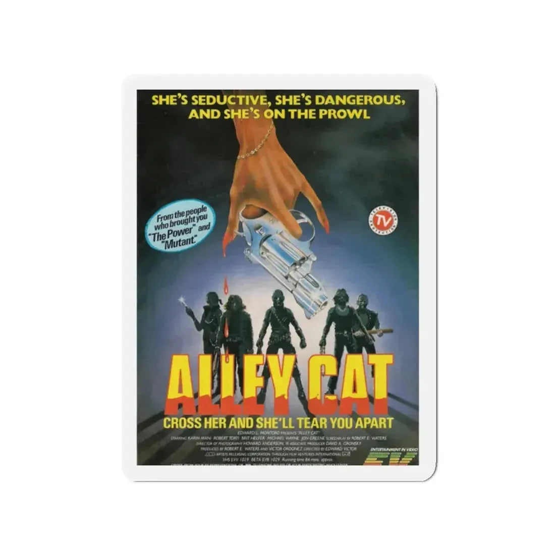 ALLEY CAT (2) 1984 Movie Poster - Refrigerator Magnet 2 Inch - The Sticker Space