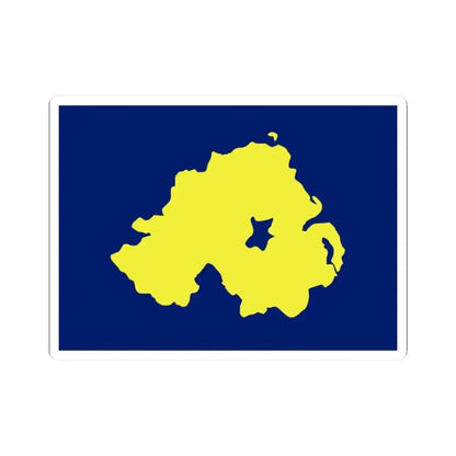 Alliance Northern Ireland flag (Ireland) STICKER Vinyl Kiss-Cut Decal 2 Inch White - The Sticker Space