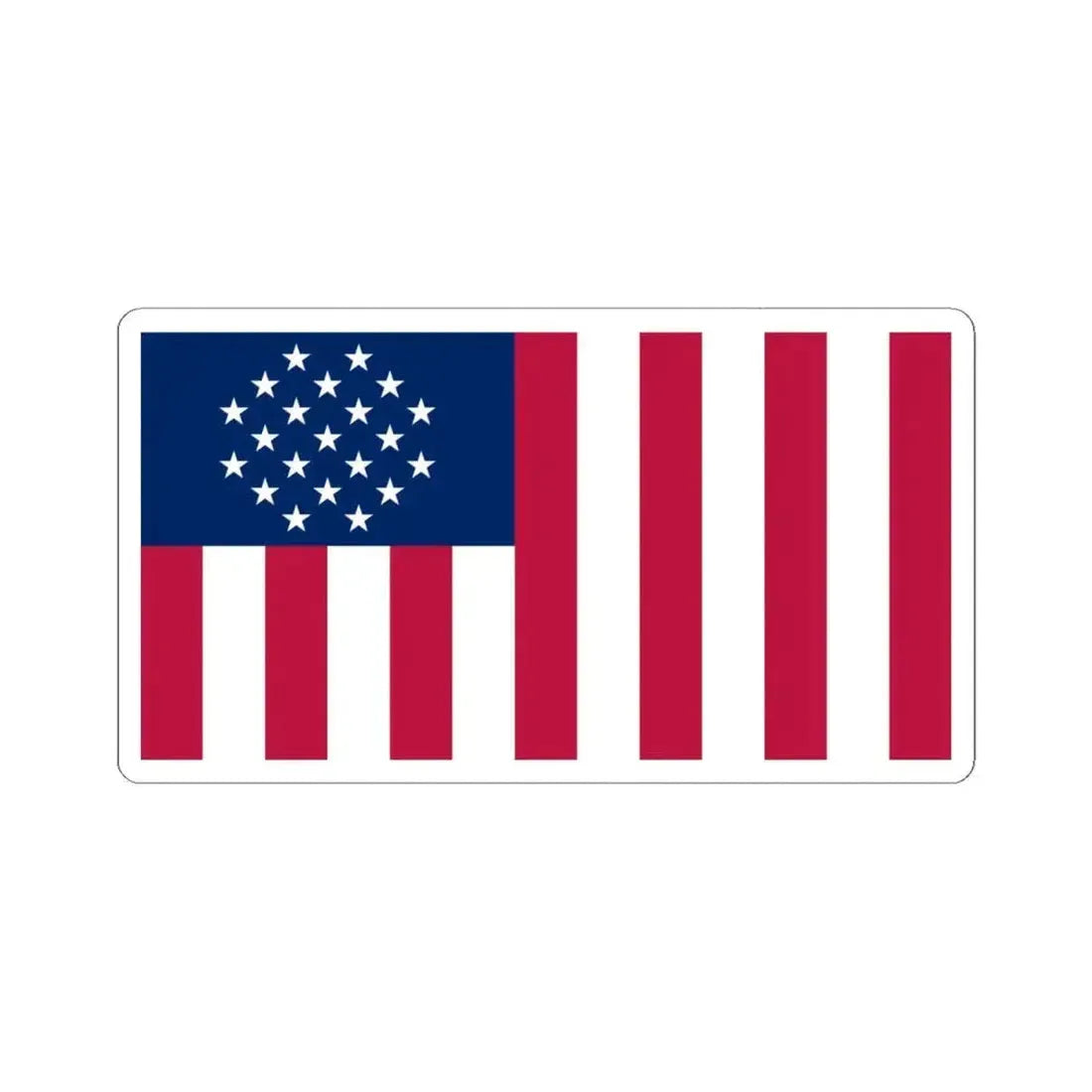 Allied States of America flag Jericho (United States) STICKER Vinyl Kiss-Cut Decal 4 Inch White - The Sticker Space