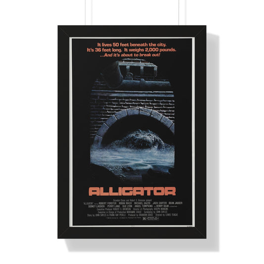 ALLIGATOR 1980 - Framed Movie Poster-16″ x 24″-The Sticker Space