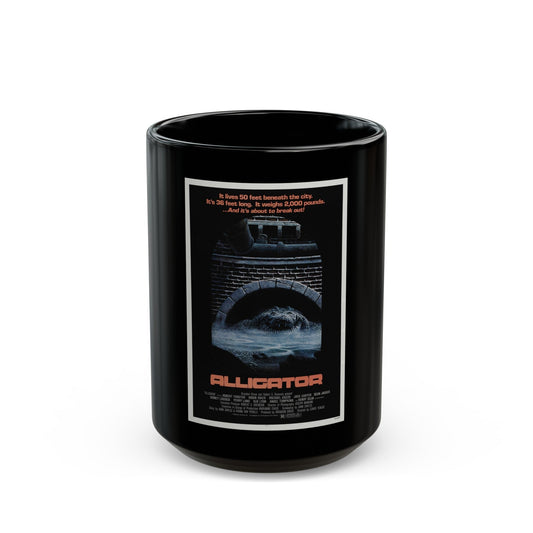 ALLIGATOR 1980 Movie Poster - Black Coffee Mug-15oz-The Sticker Space