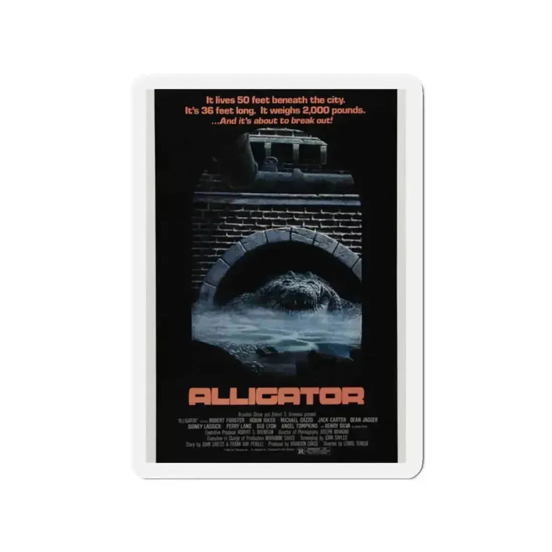 ALLIGATOR 1980 Movie Poster - Refrigerator Magnet - The Sticker Space