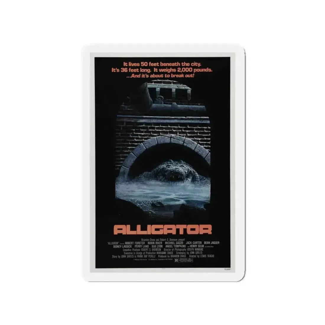 ALLIGATOR 1980 Movie Poster - Refrigerator Magnet - The Sticker Space