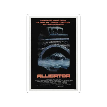 ALLIGATOR 1980 Movie Poster STICKER Vinyl Die-Cut Decal 3 Inch - The Sticker Space