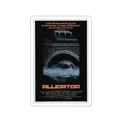 ALLIGATOR 1980 Movie Poster STICKER Vinyl Die-Cut Decal - The Sticker Space