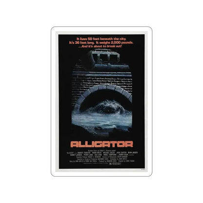 ALLIGATOR 1980 Movie Poster STICKER Vinyl Die-Cut Decal - The Sticker Space