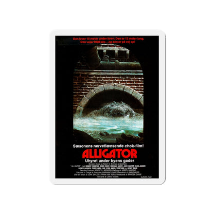 ALLIGATOR (DANISH) 1980 Movie Poster - Die-Cut Magnet-4" x 4"-The Sticker Space