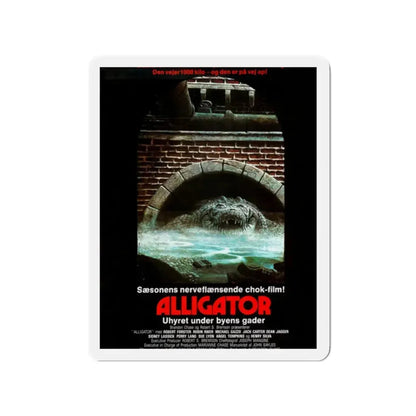 ALLIGATOR (DANISH) 1980 Movie Poster - Refrigerator Magnet 2 Inch - The Sticker Space